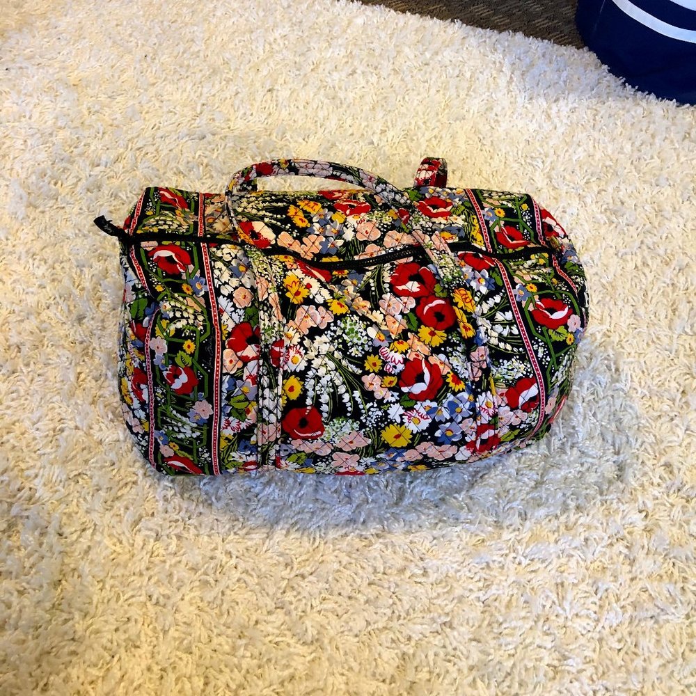 Vera Bradley Large Duffel in Poppy Fields